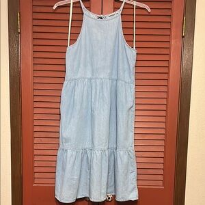 True Craft Light Blue Midi Dress